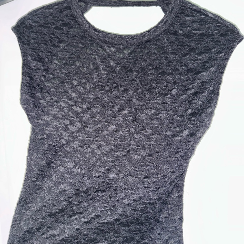 Urban Outfitters Charcoal Lace Blouse